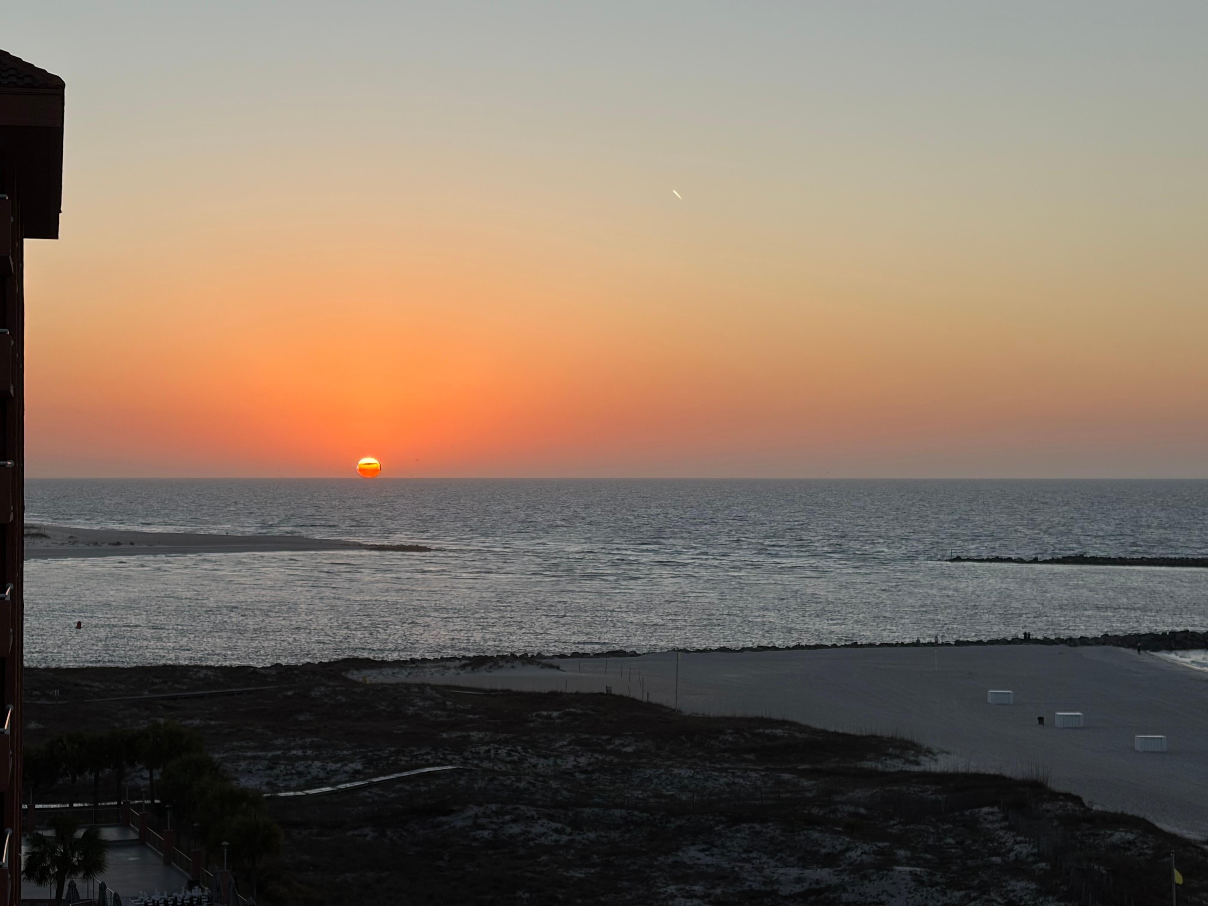 Sunrise from balcony 