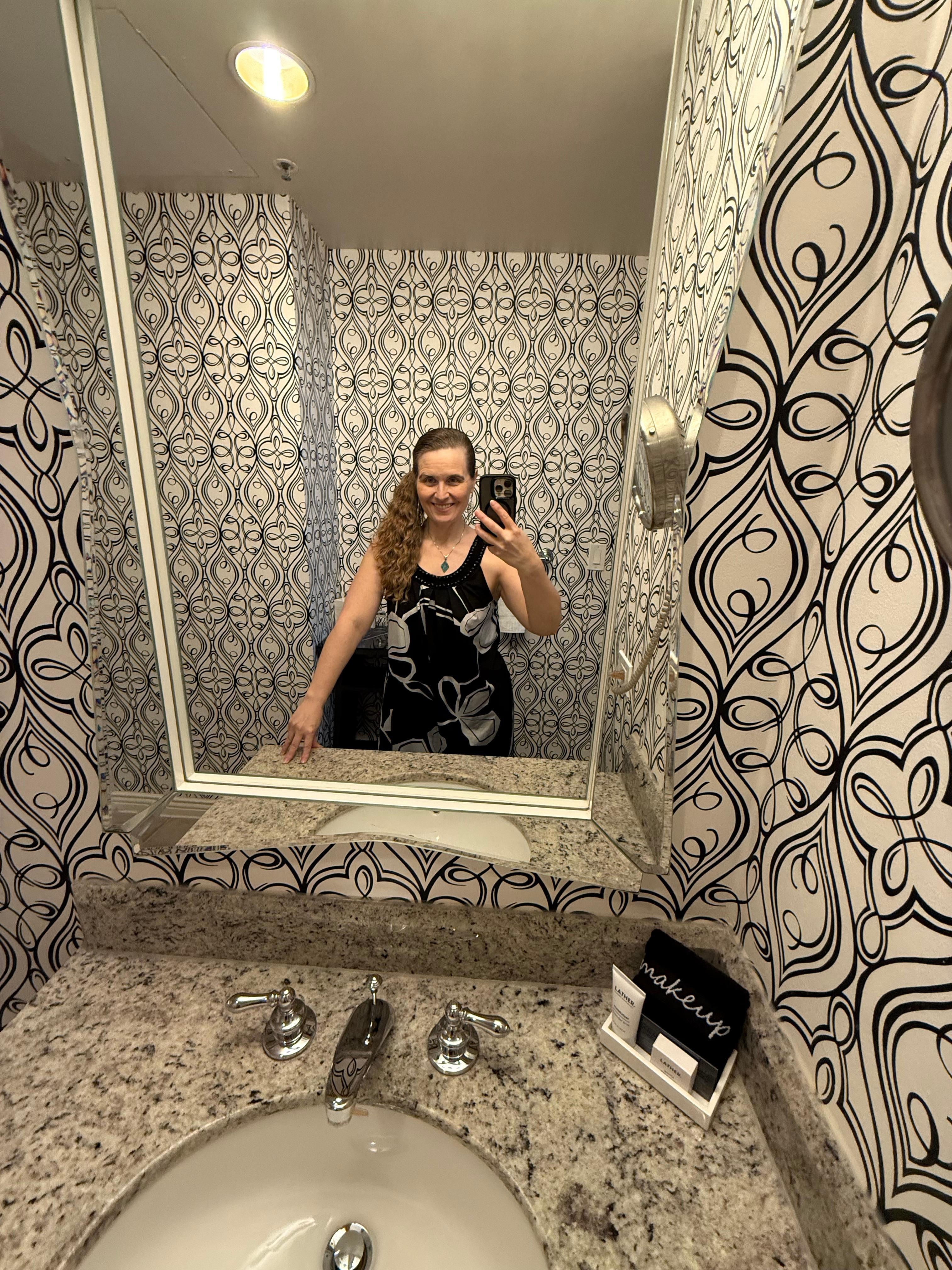 Beautiful bathroom with lovely toiletries 