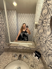 Beautiful bathroom with lovely toiletries