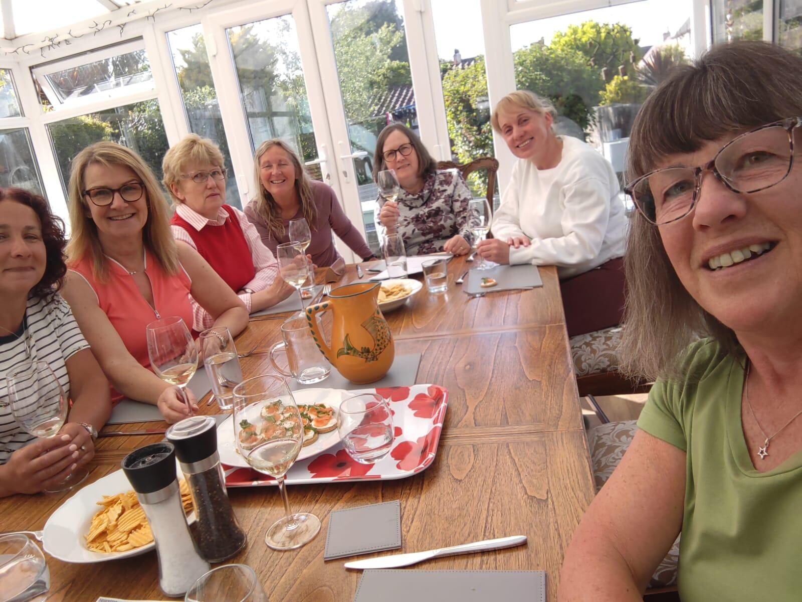 Dining and board games in the conservatory 
