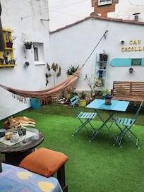 Backyard is very spacious for your bike if you have one. Also the owner has super friendly dog and cat.