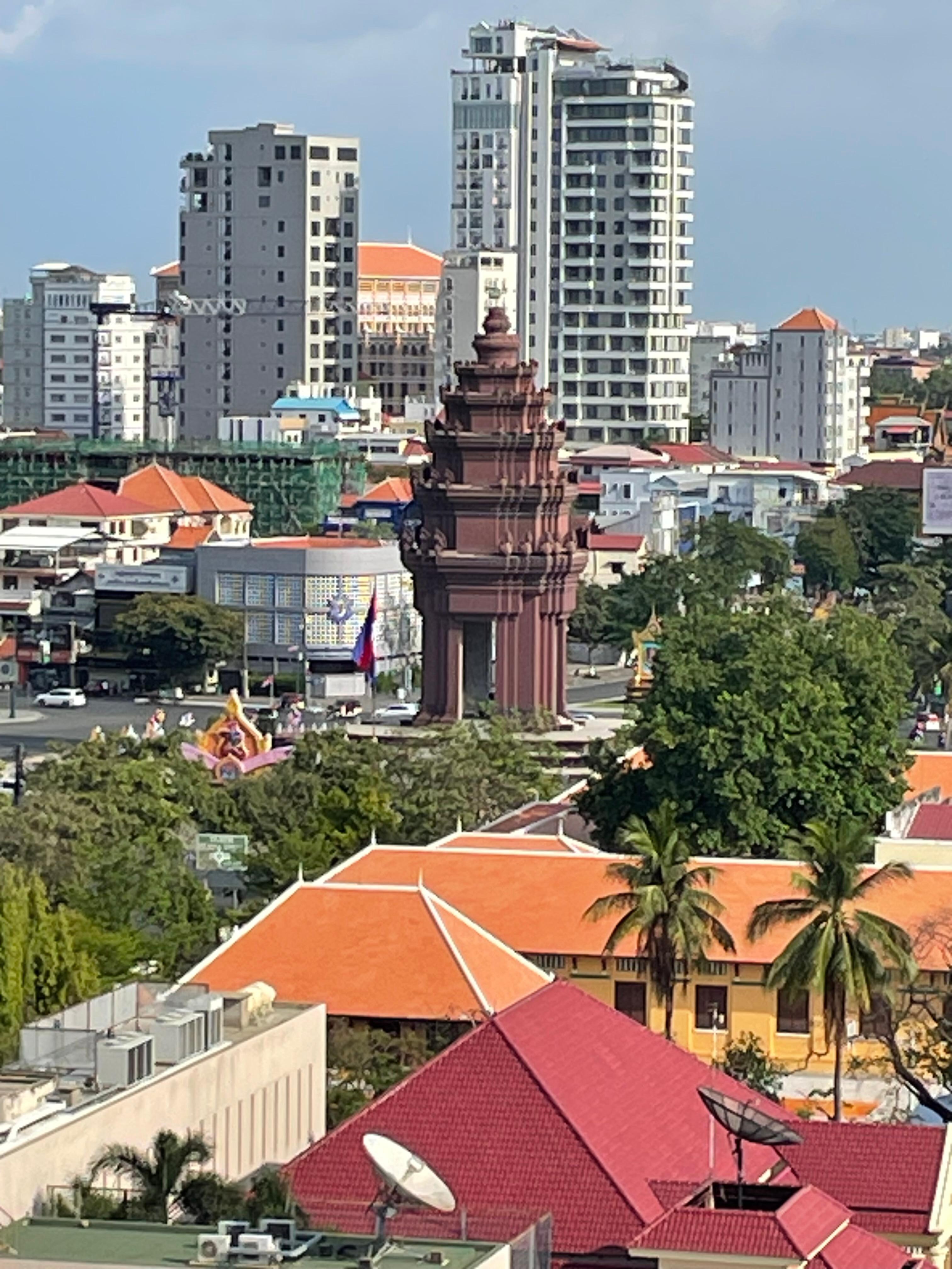 View on city