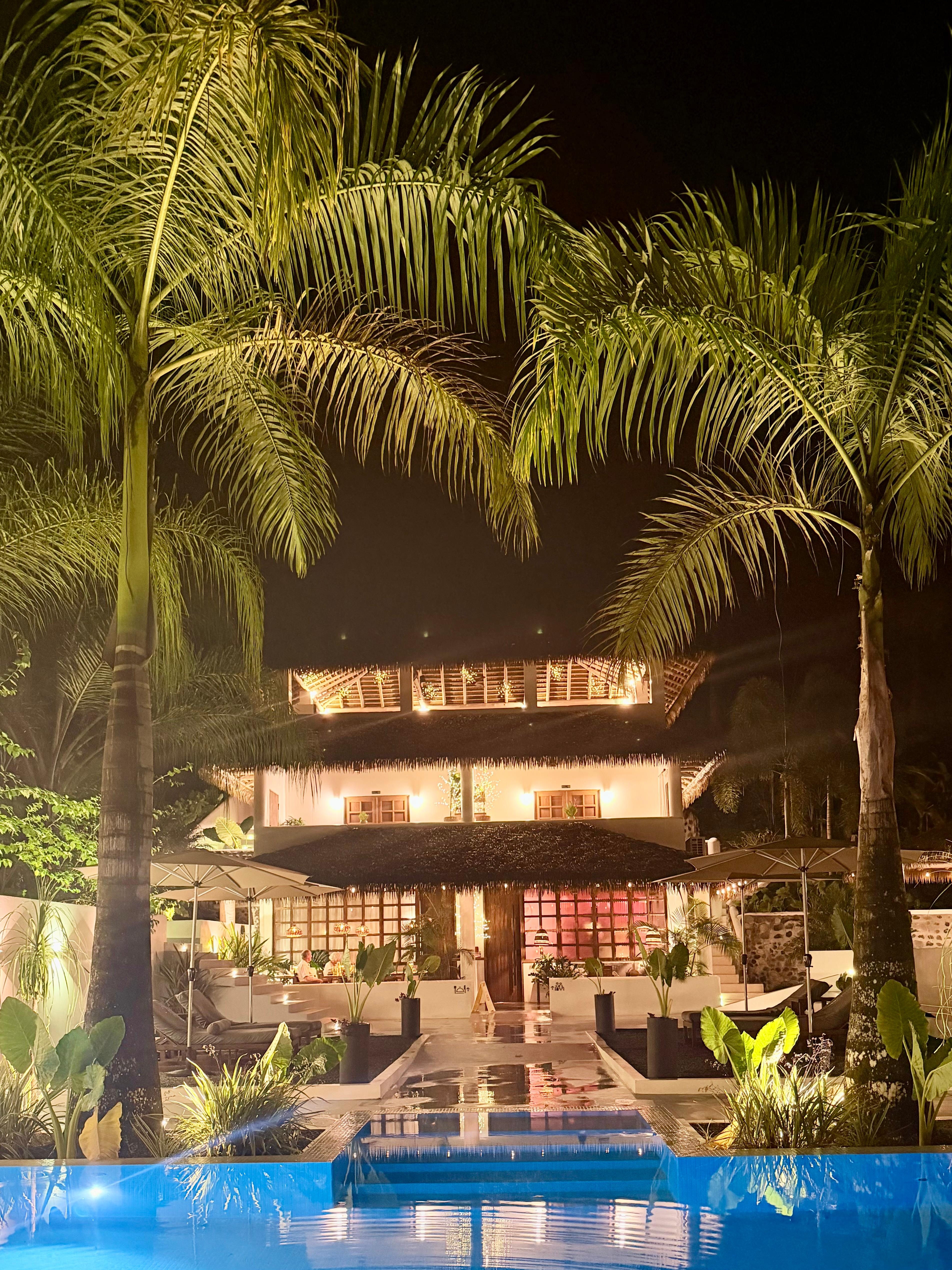 Exterior view of hotel from the swimming pool