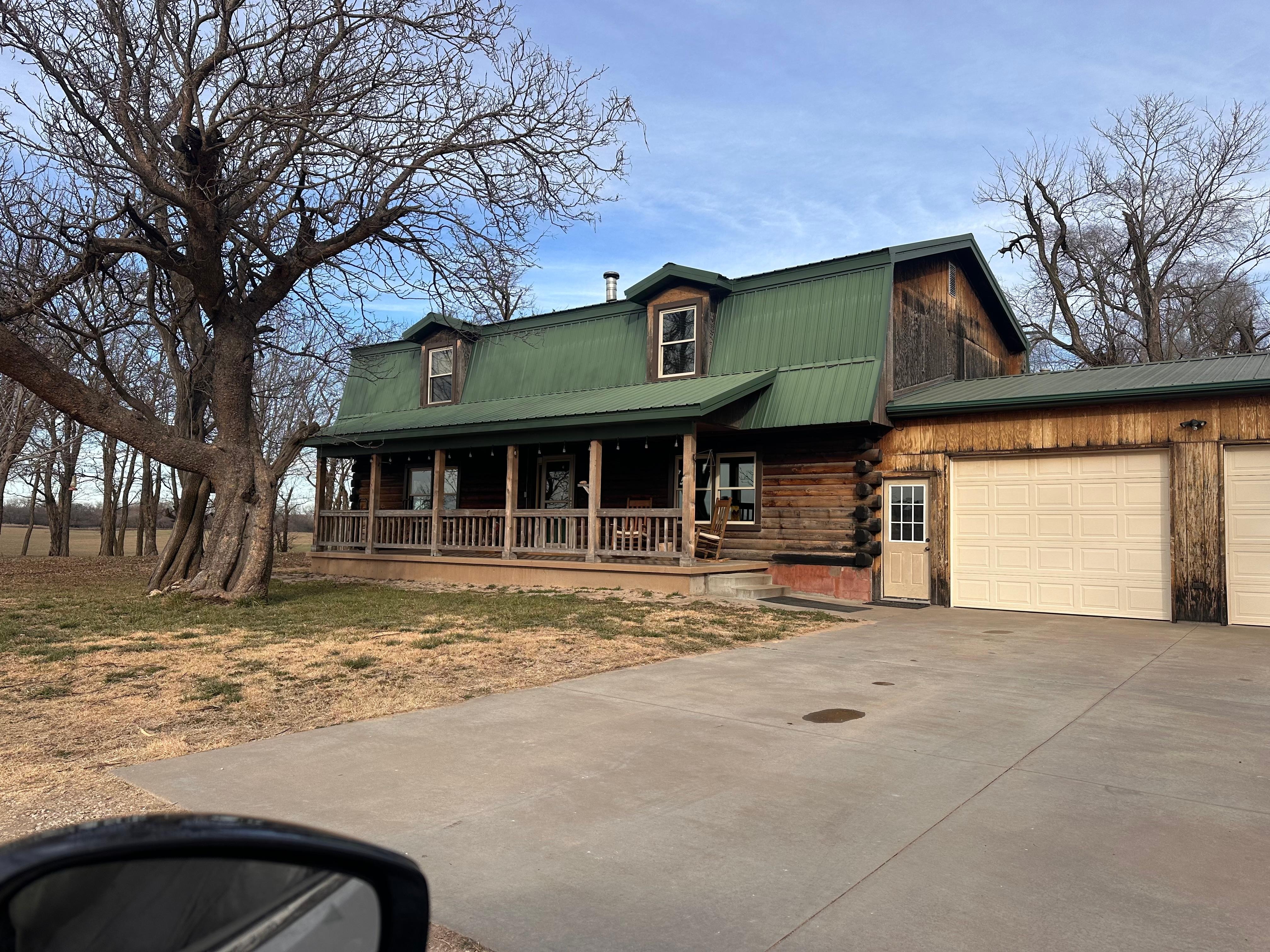 Great front porch to sit on in the rocking chairs