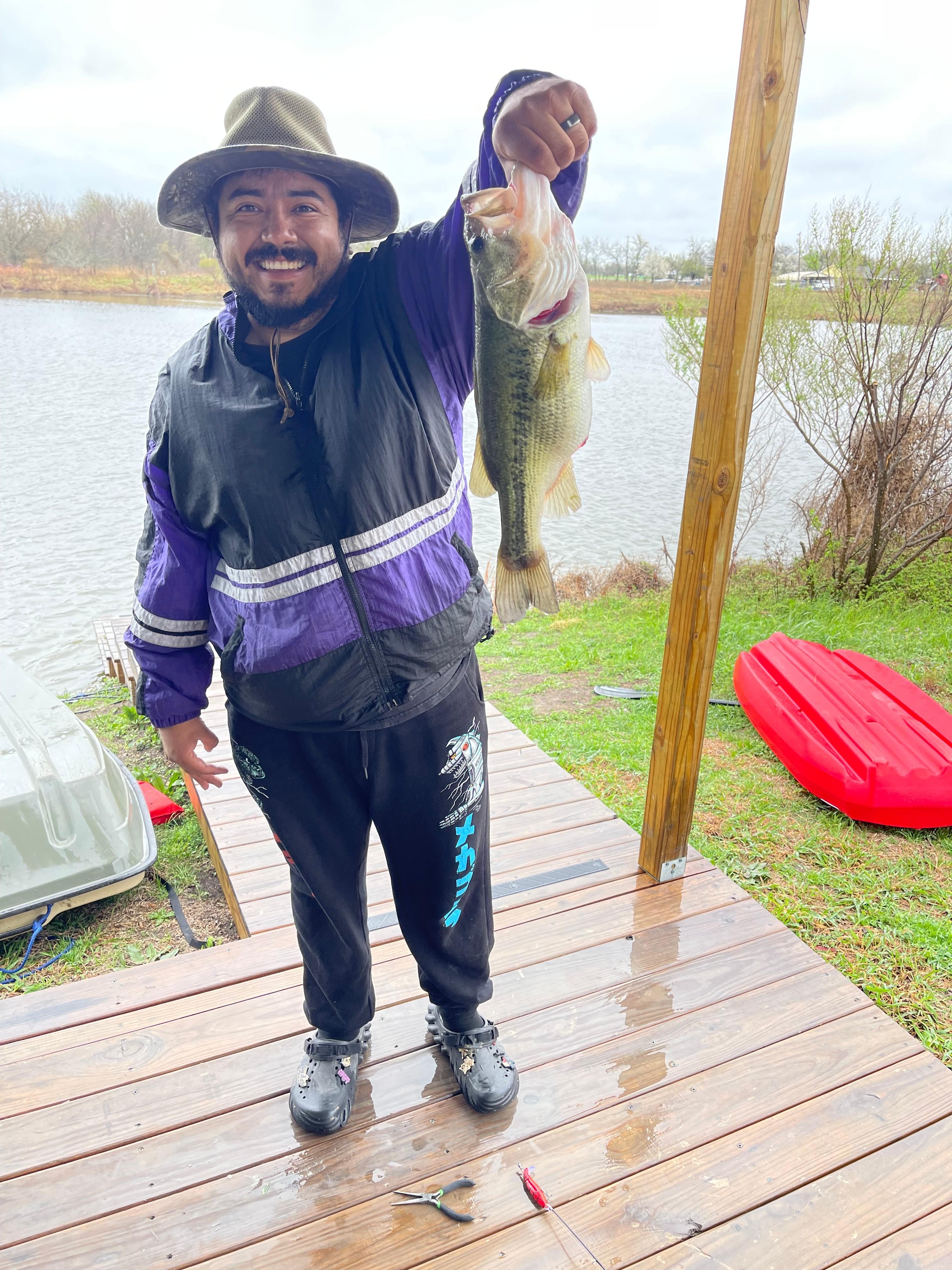 My husbands first Saturday morning catch!