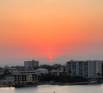 Sunset from the balcony