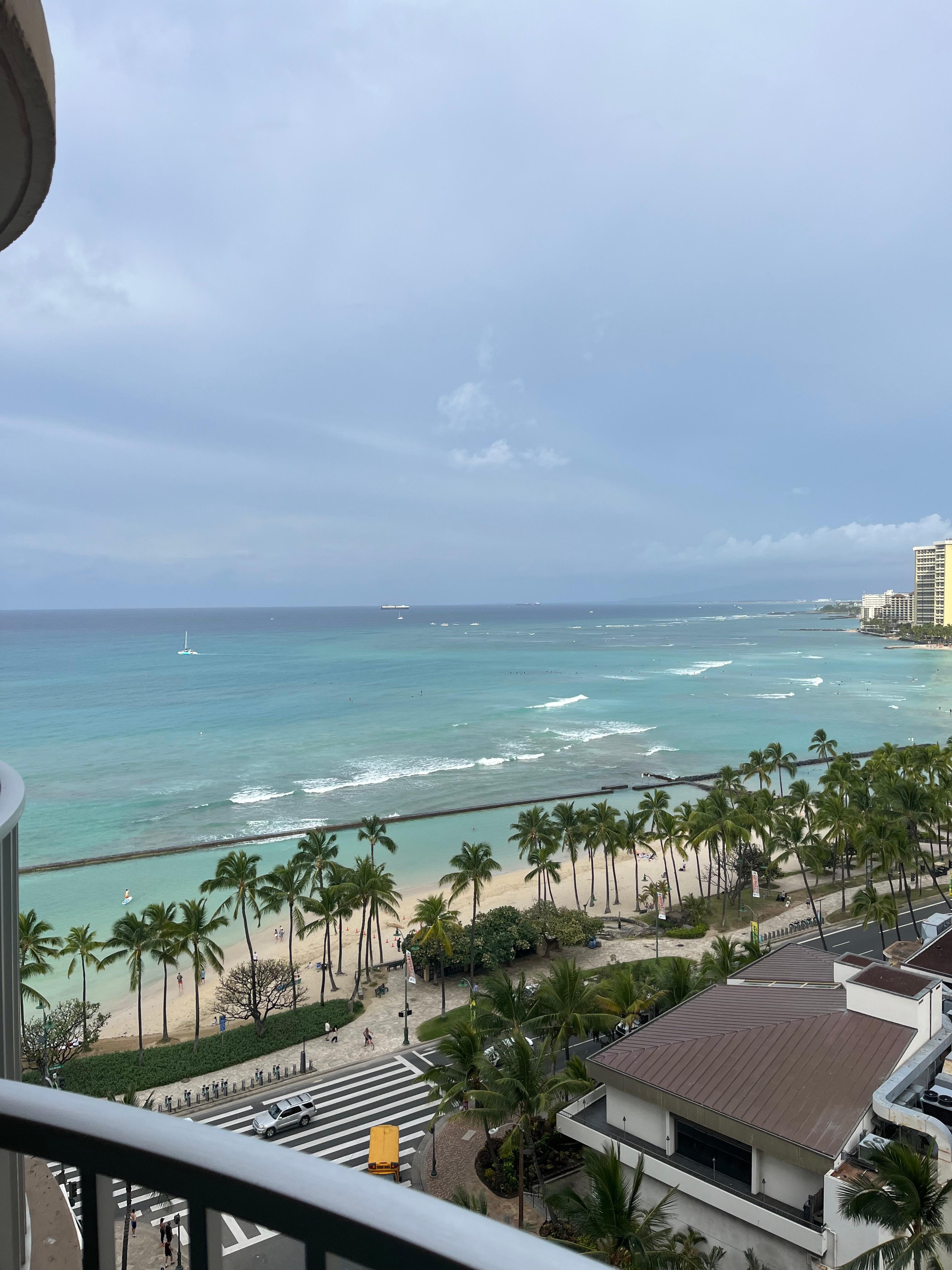 View from our 17th floor lanai.