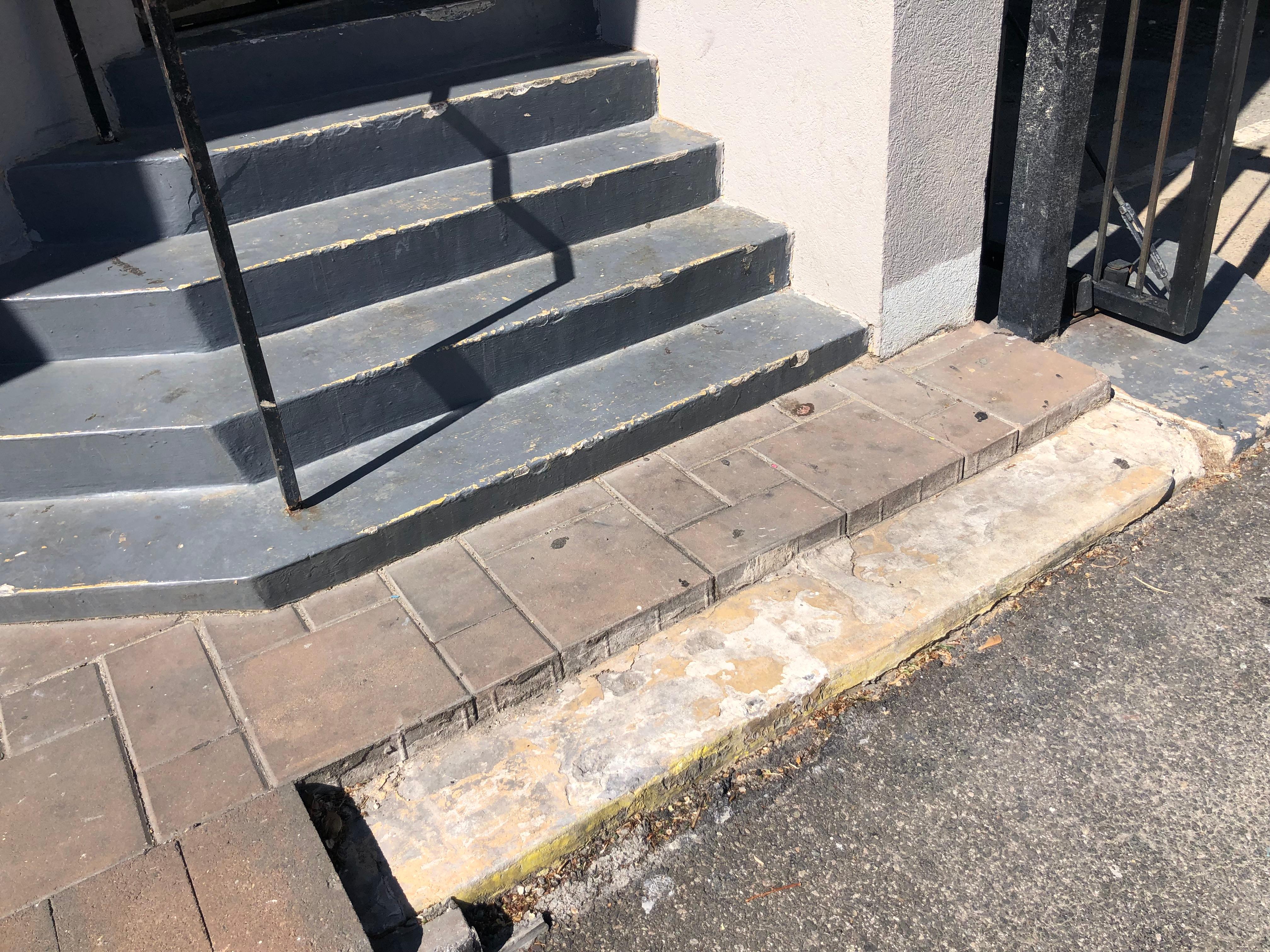 Crumbling exterior 