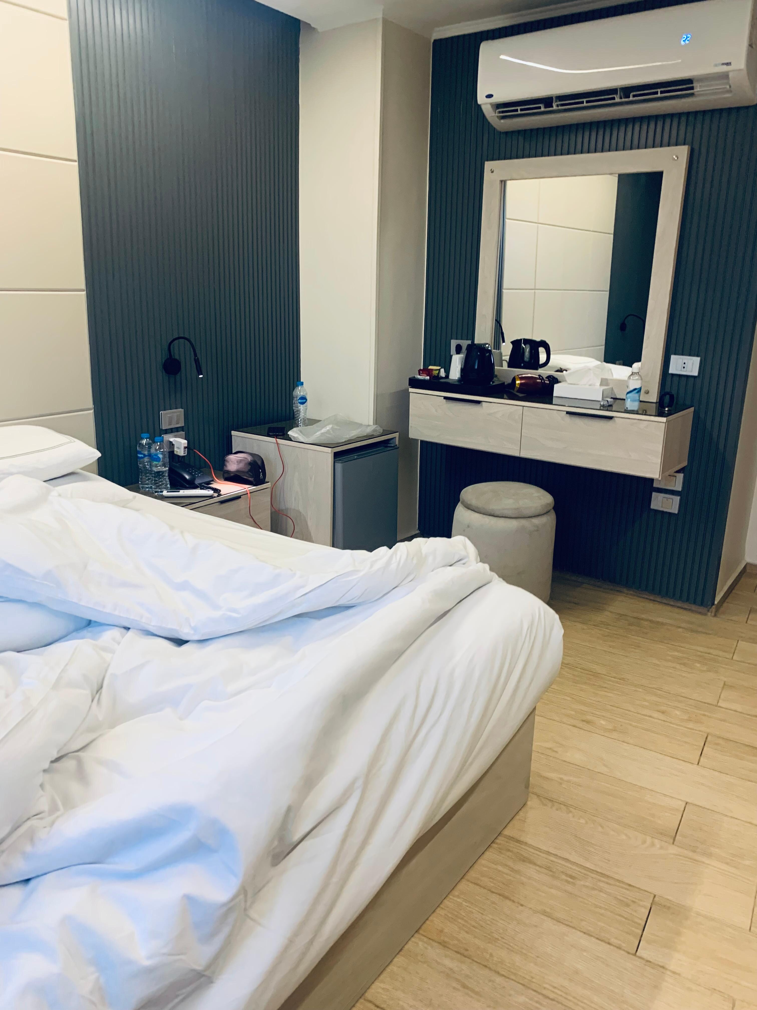 comfortable bed