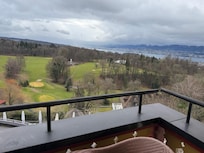 Balcony view of lake