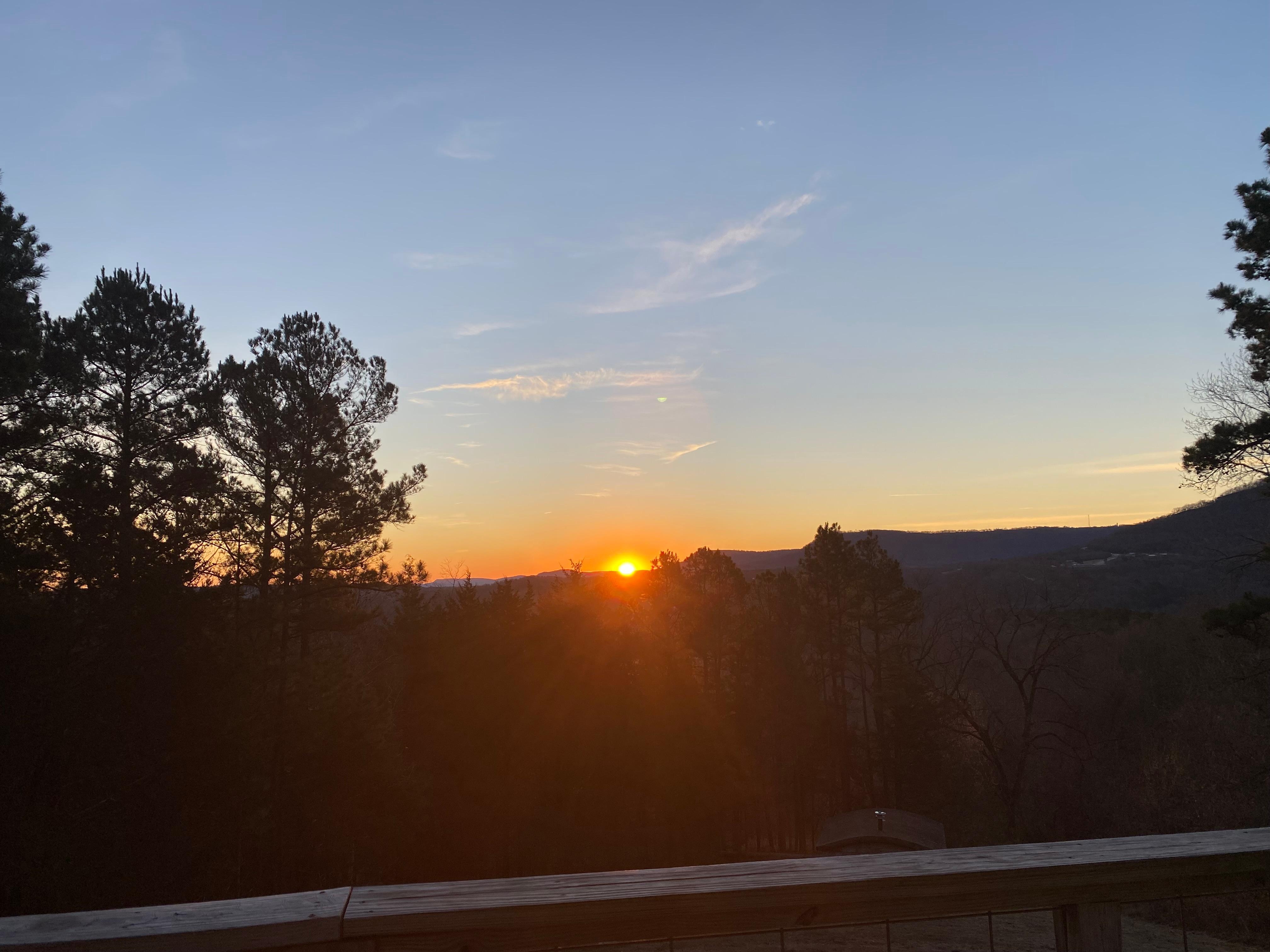 From the back deck at sunrise
