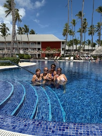The pool in the “adults only” side