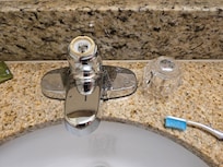 Bathroom faucet came off