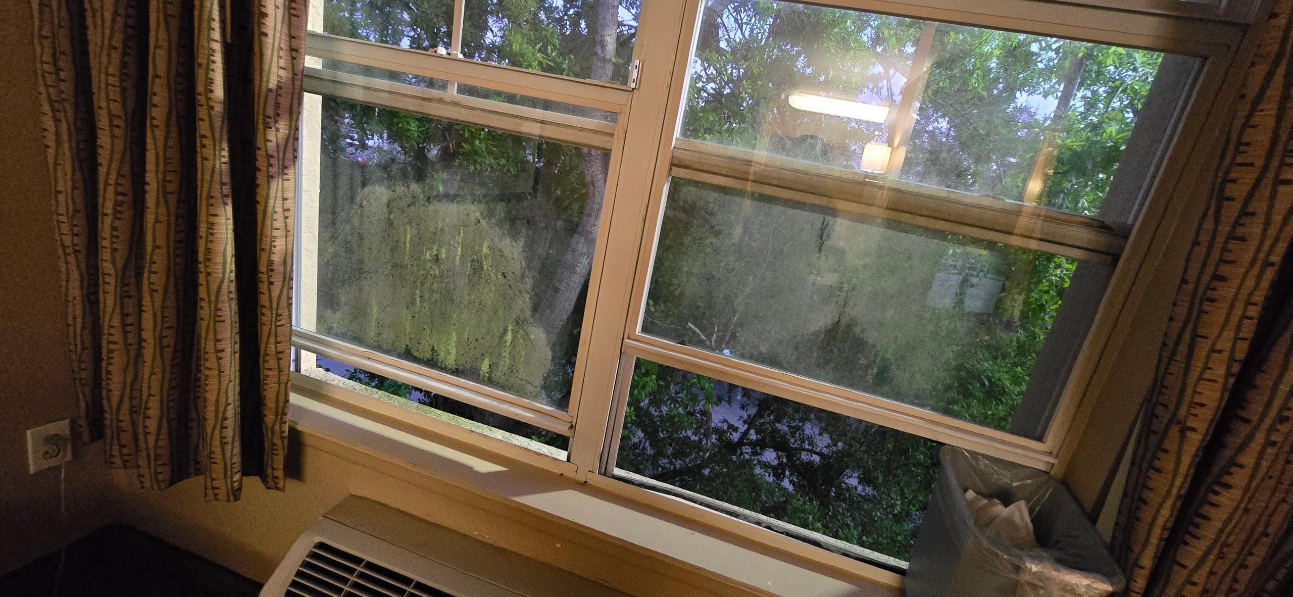 Could see through the windows they are so dirty