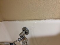Filthy top of shower