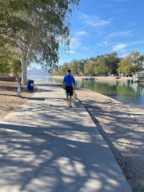 Lake Havasu walkway every morning