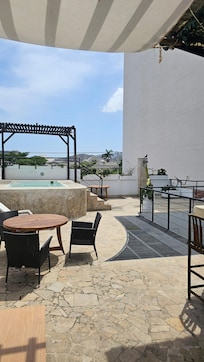 Top floor pool area