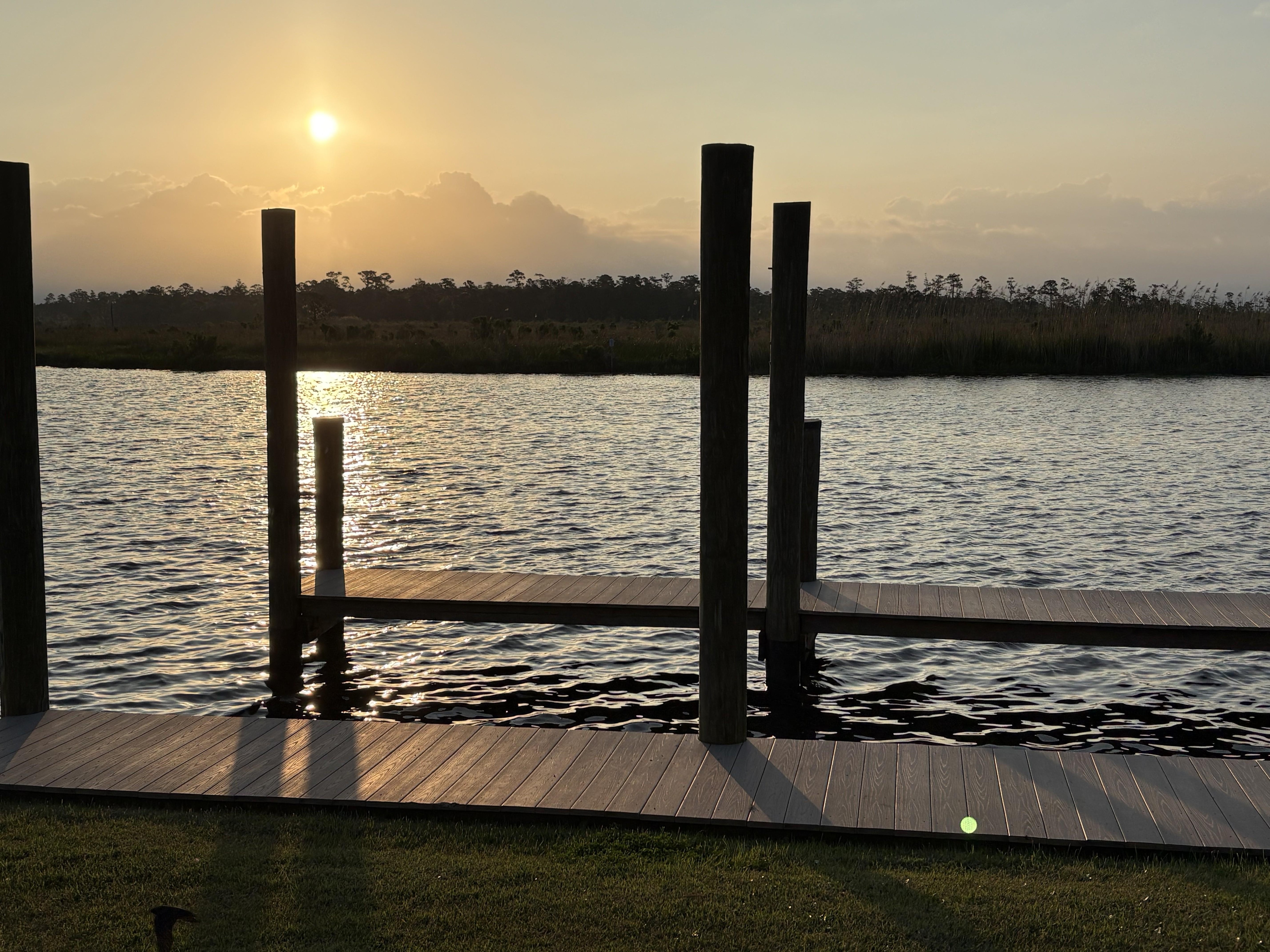 Sunrise on the deck.