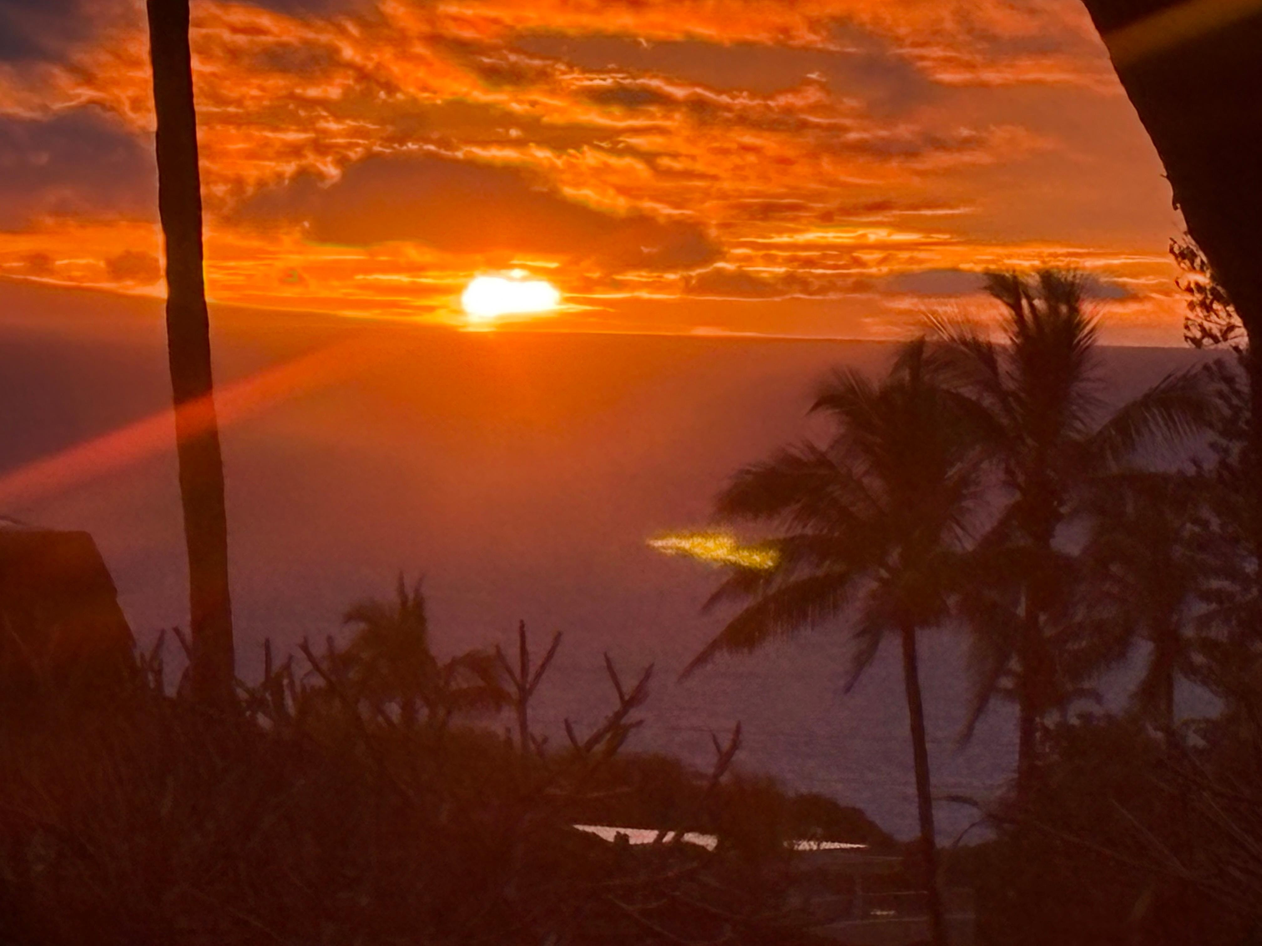 Sunset from our deck