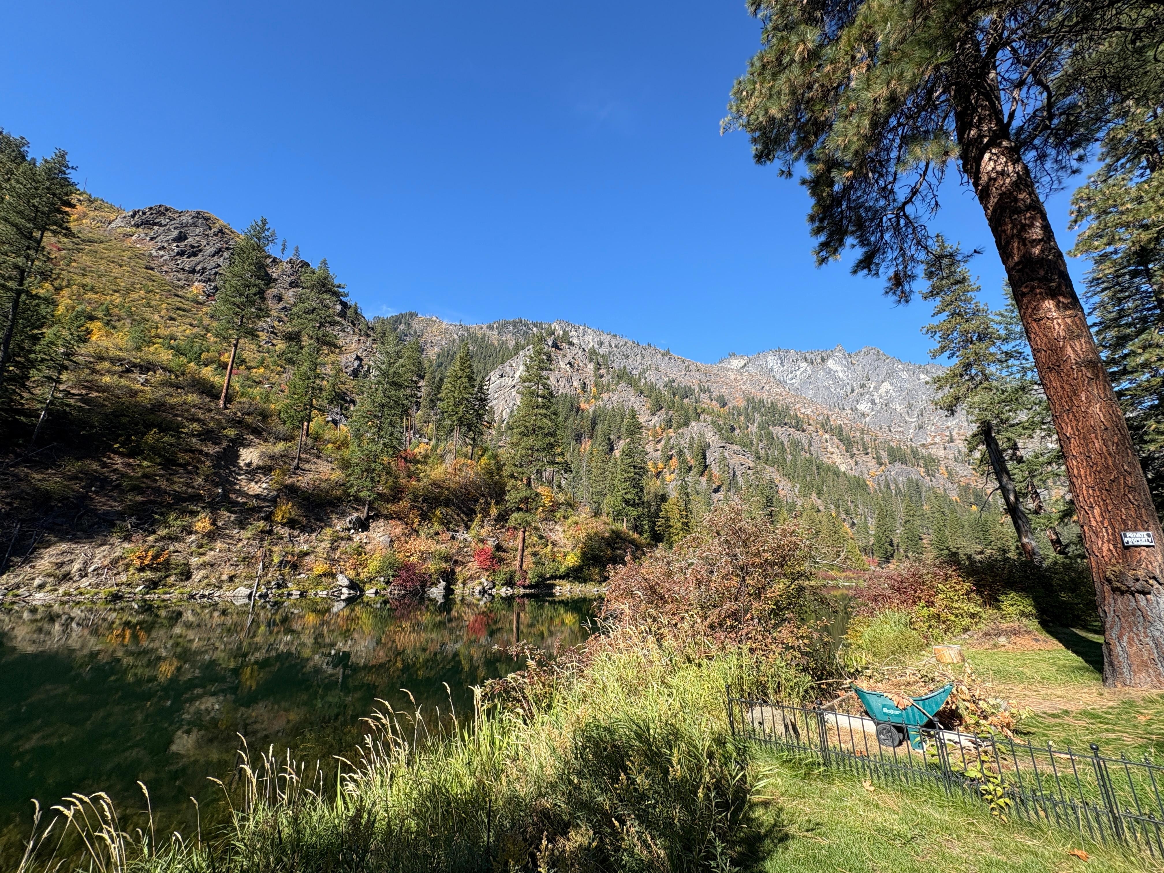 View from the patio on a clear day.