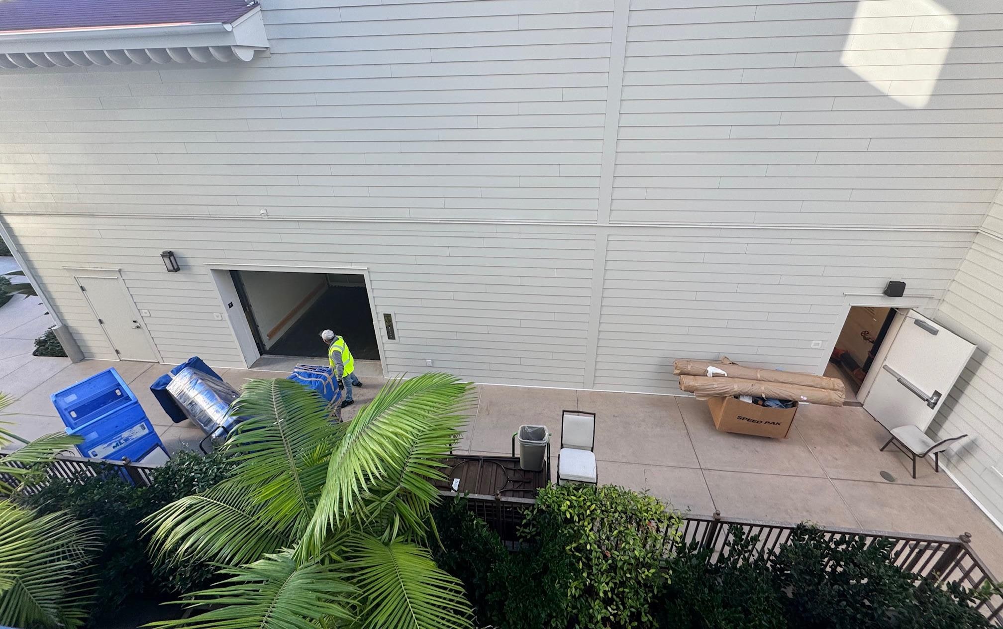 View from our "resort view" room.