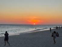 Sunset at divi beach bar