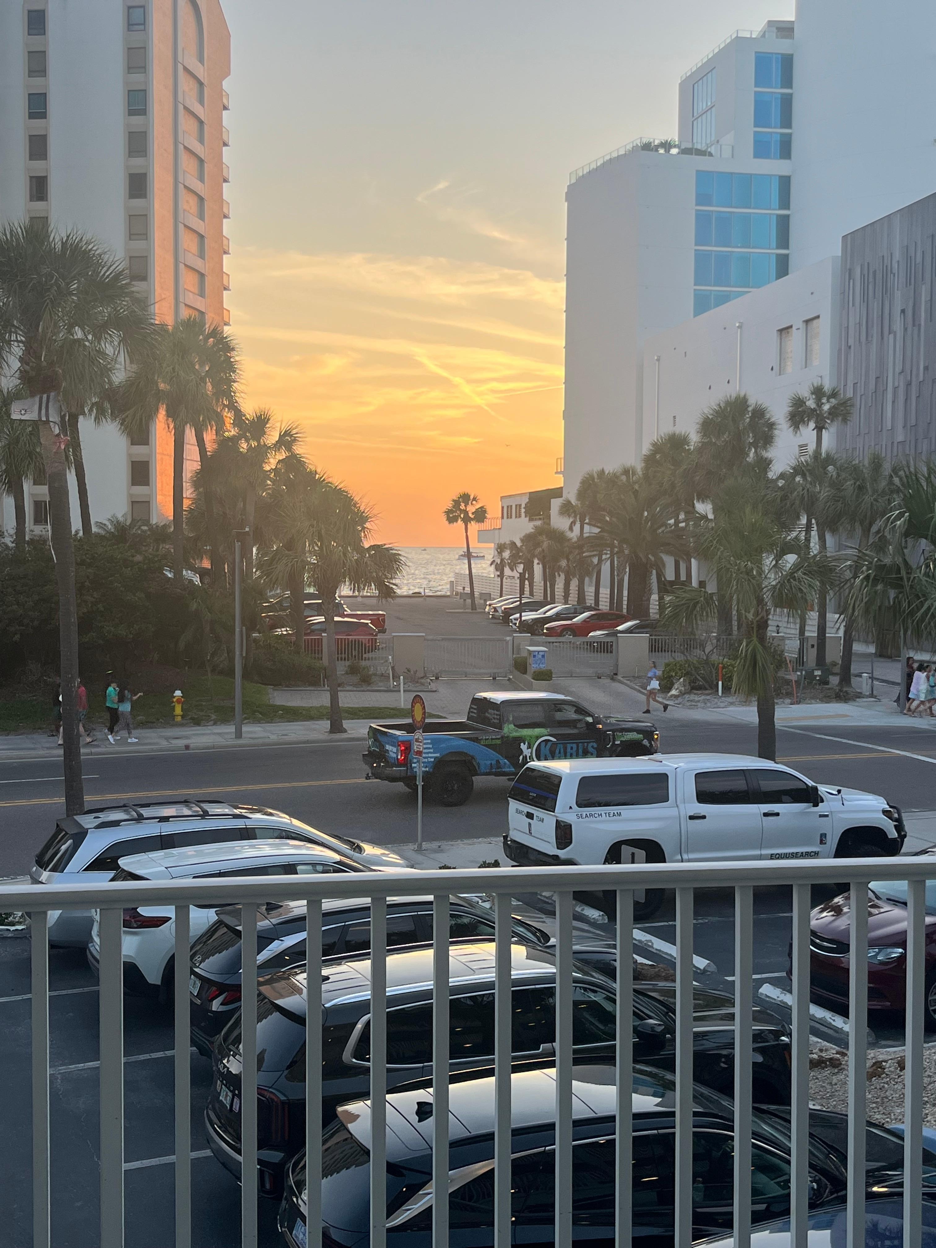 View from the balcony