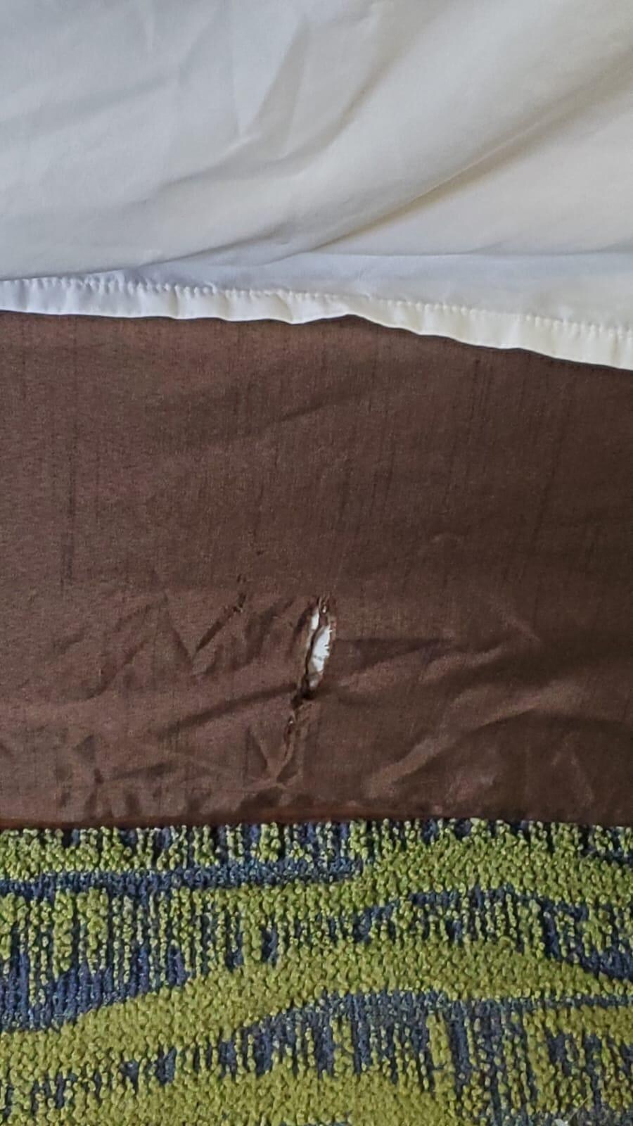 Holes in bedding