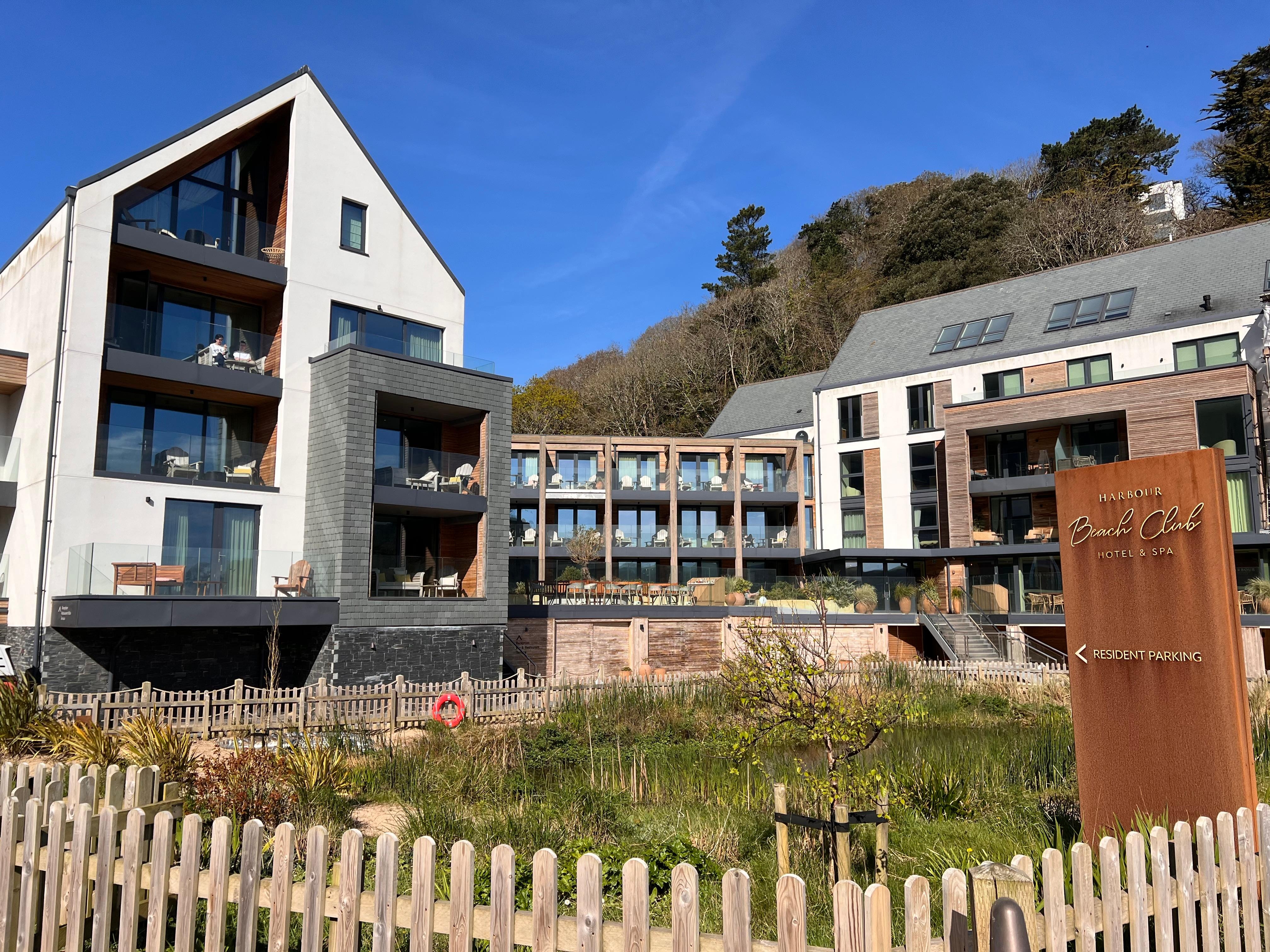 The hotel from the beach