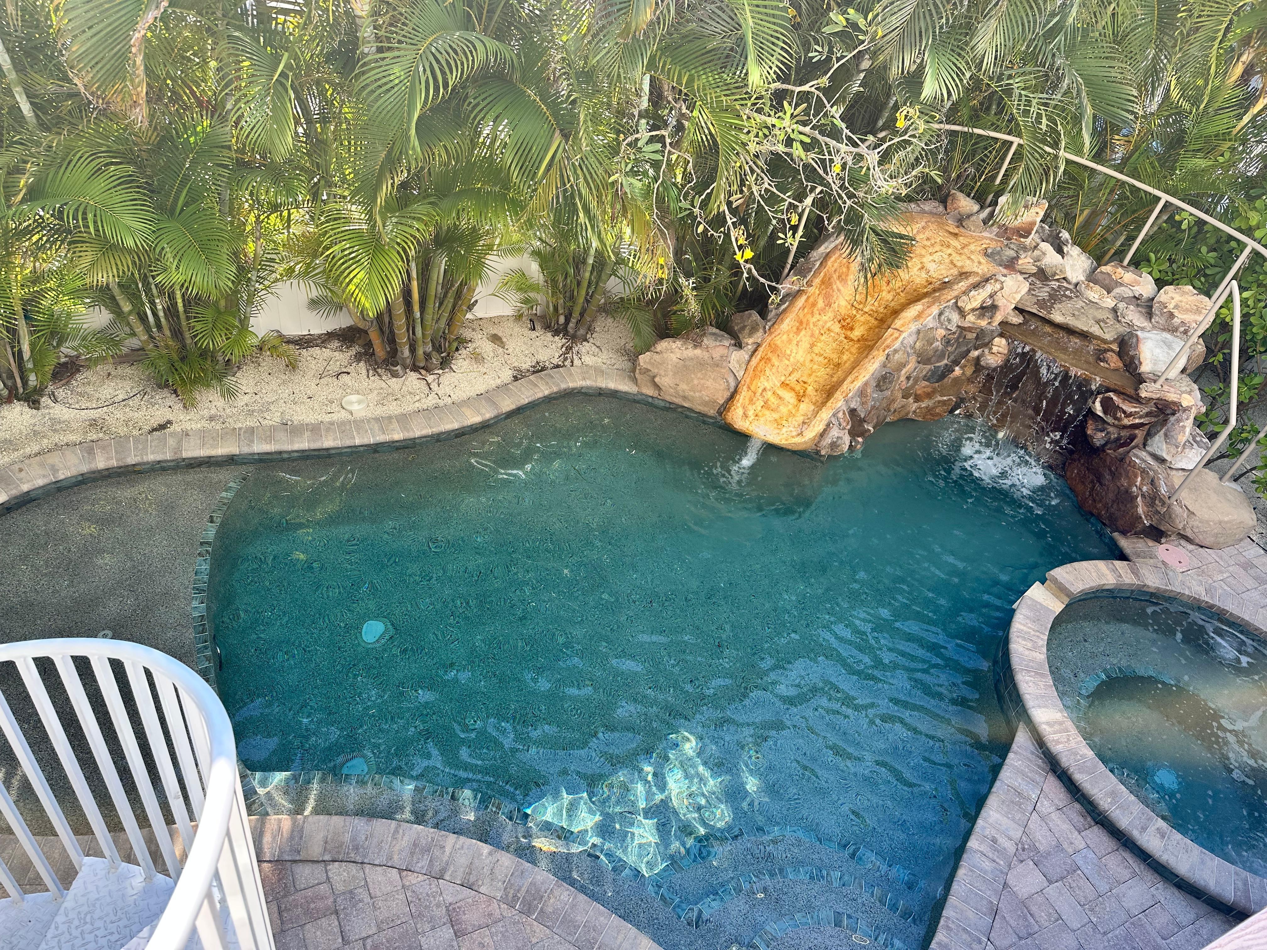 Lower level with amazing pool and recreational area.