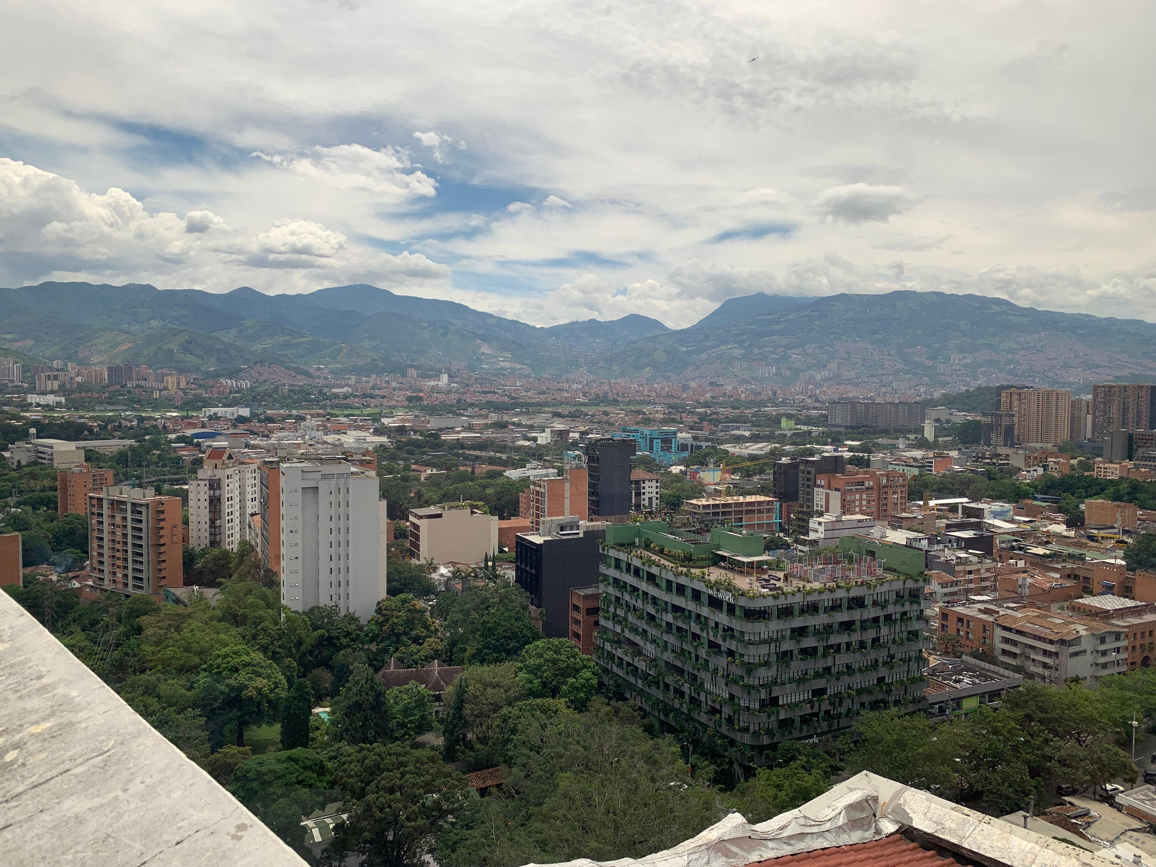 View from rooftop restaurant
