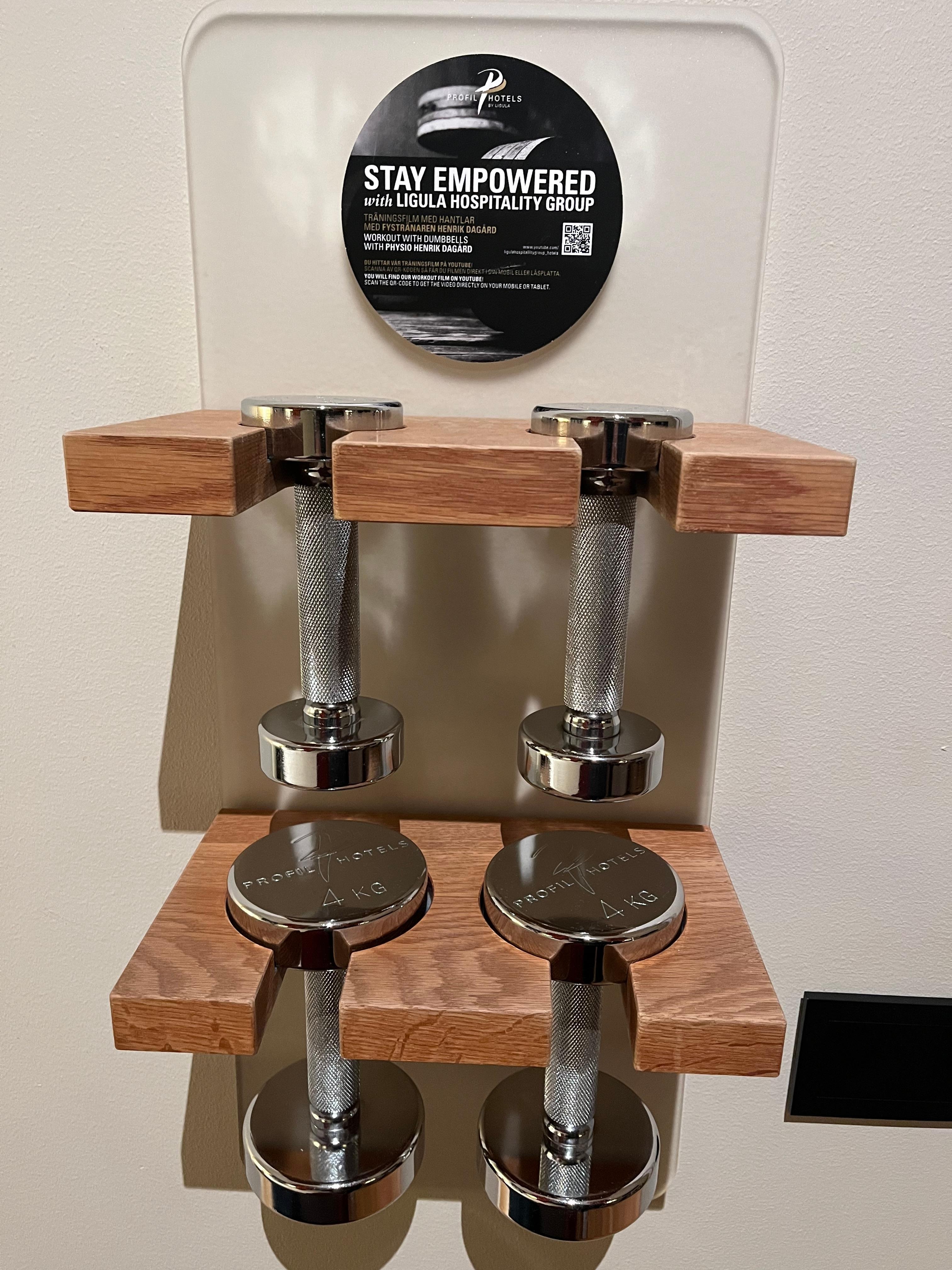 Träningsmöjligheter på rummet 