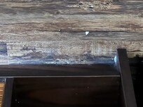 Debris all over floors, not even swept let alone mopped