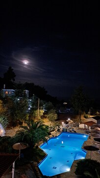 Moonlit view from the room