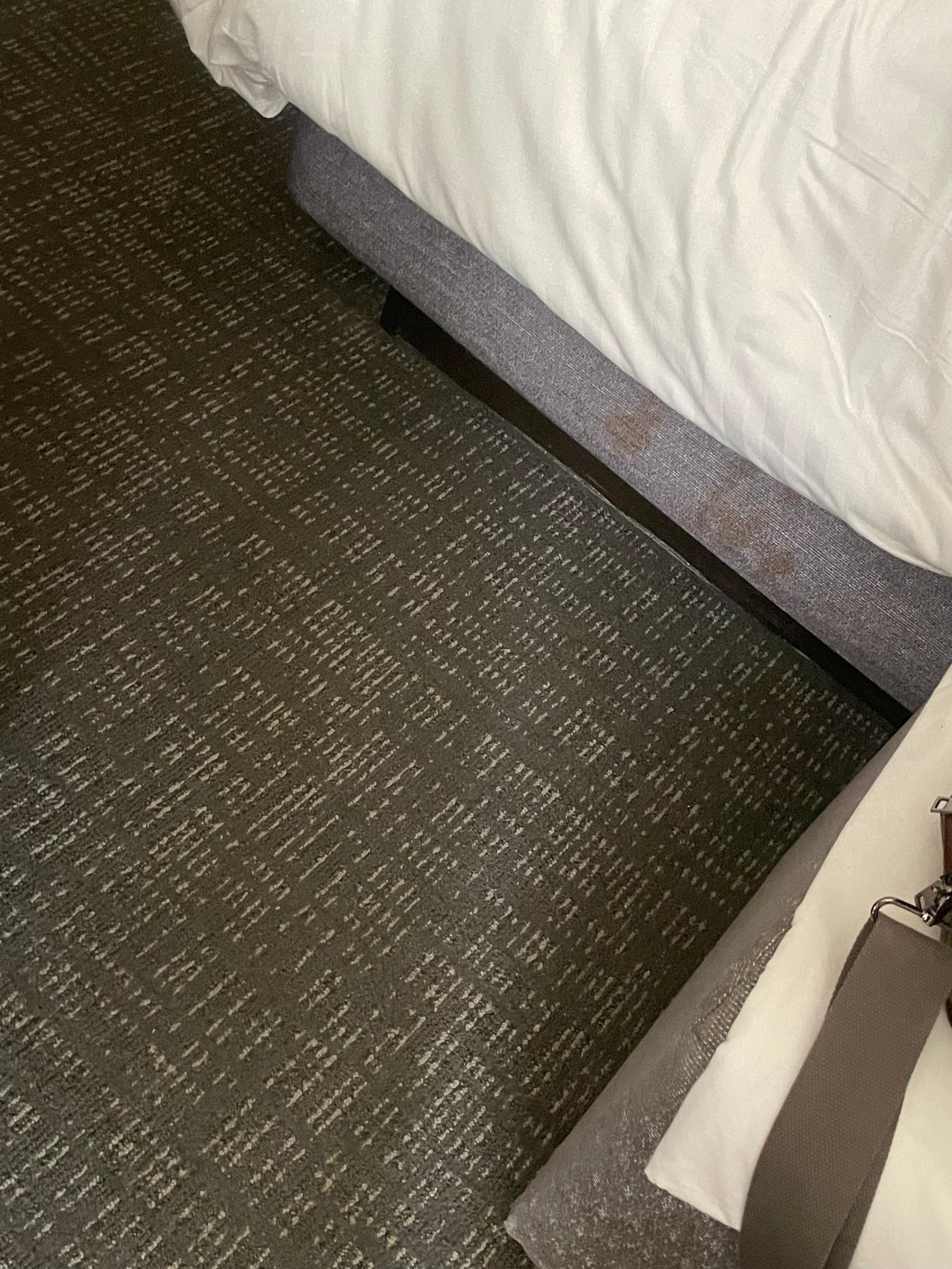 The footboard of our bed. 