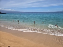 The beach in front of the cabana, amazing!