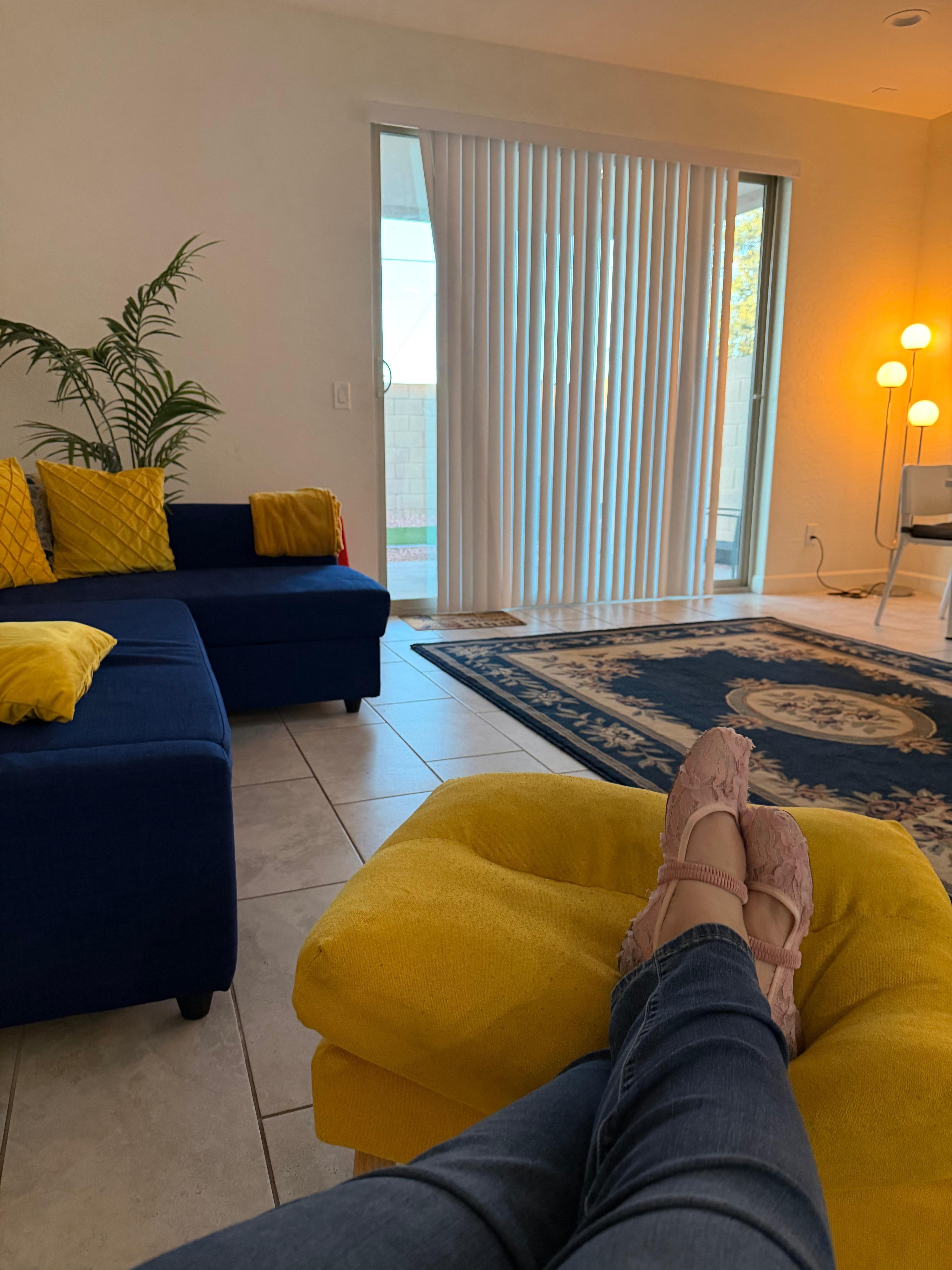 Comfortable open living space.