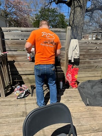 Grilling hamburger brats and hot dogs