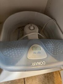 Dirty footbath