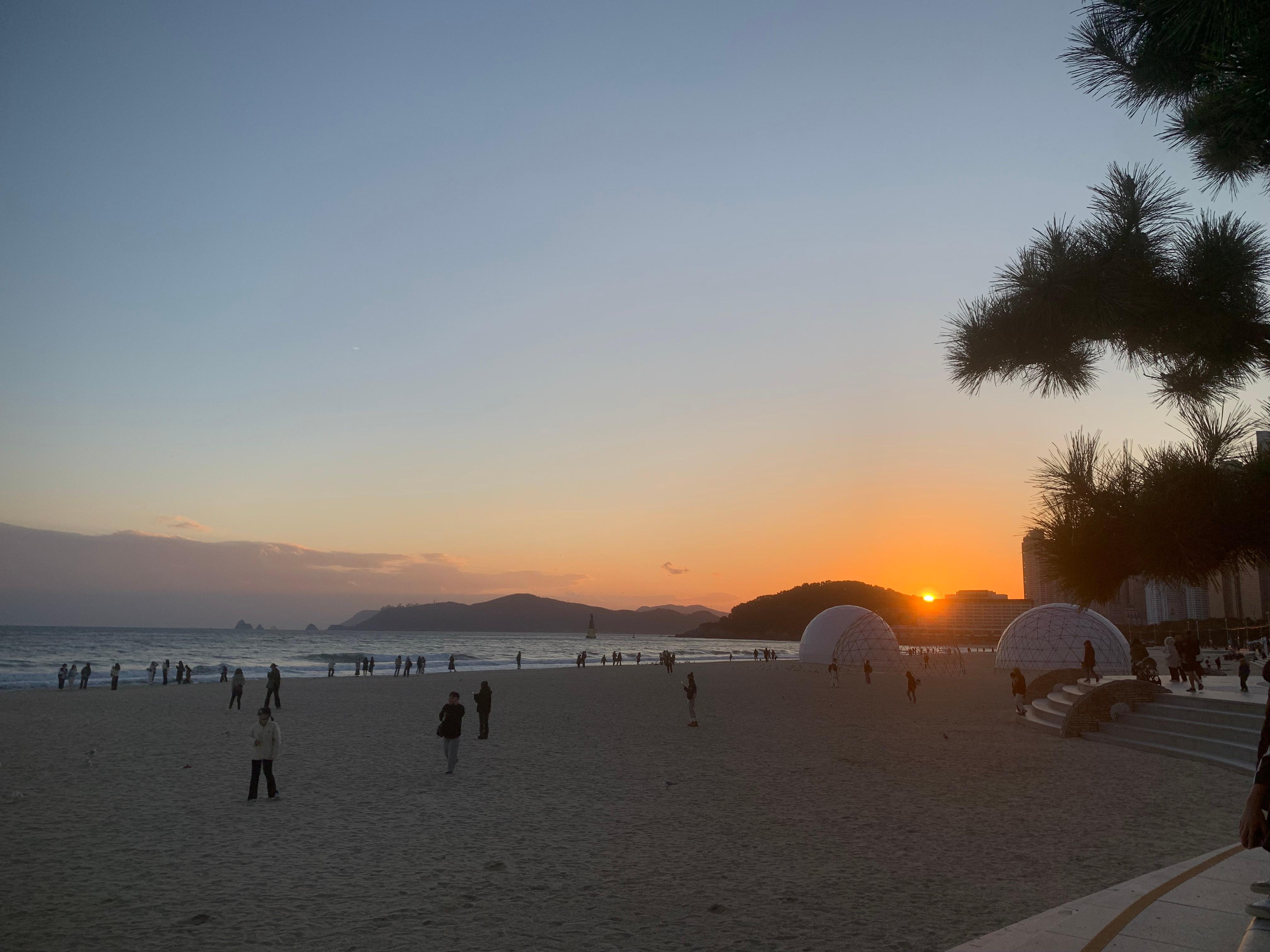 Haeundae Beach just steps from hotel