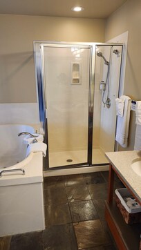 Included shower and tub