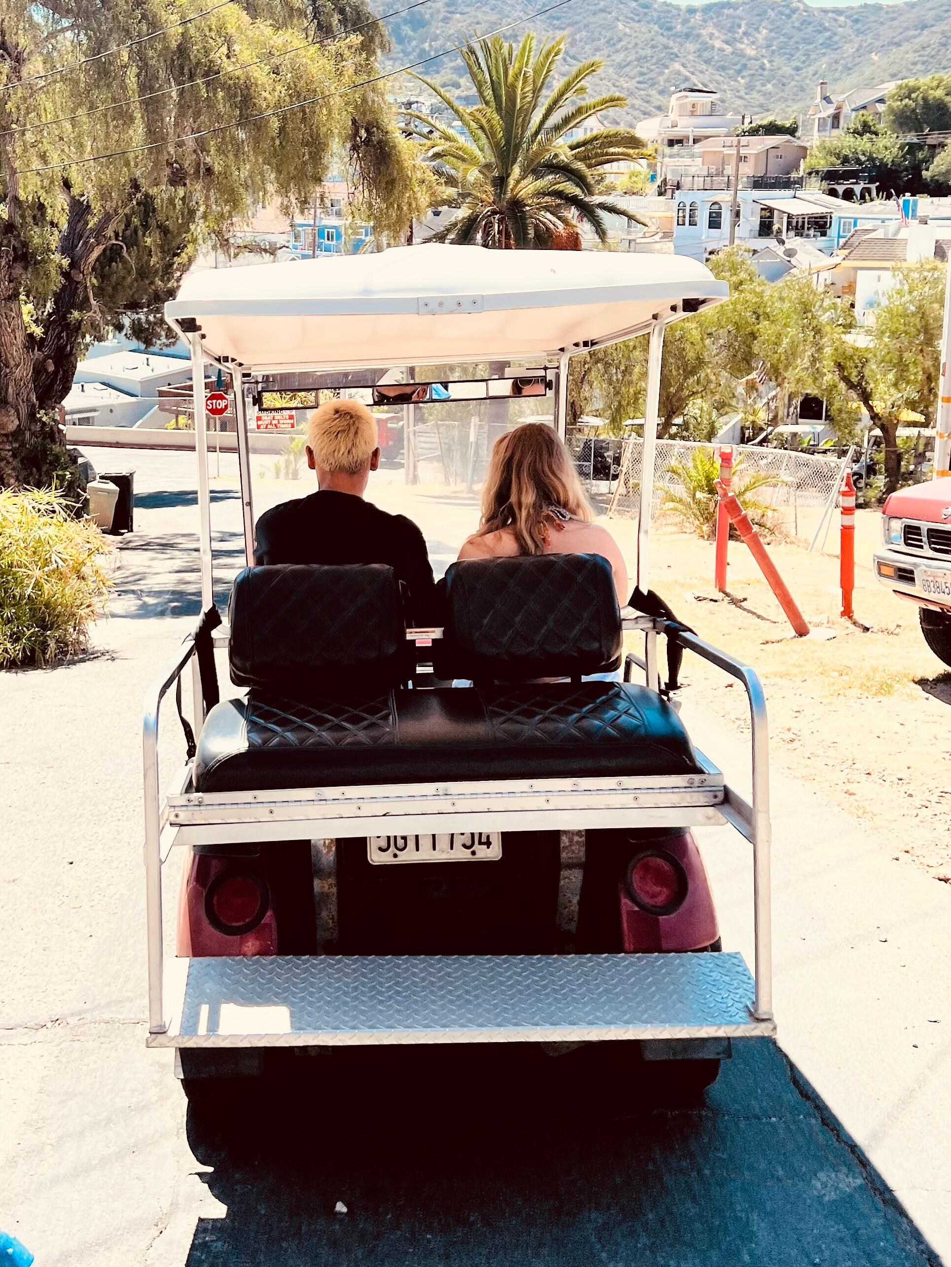 Fun little drive in the golf cart