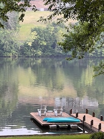 It was very peaceful on the floating deck.
