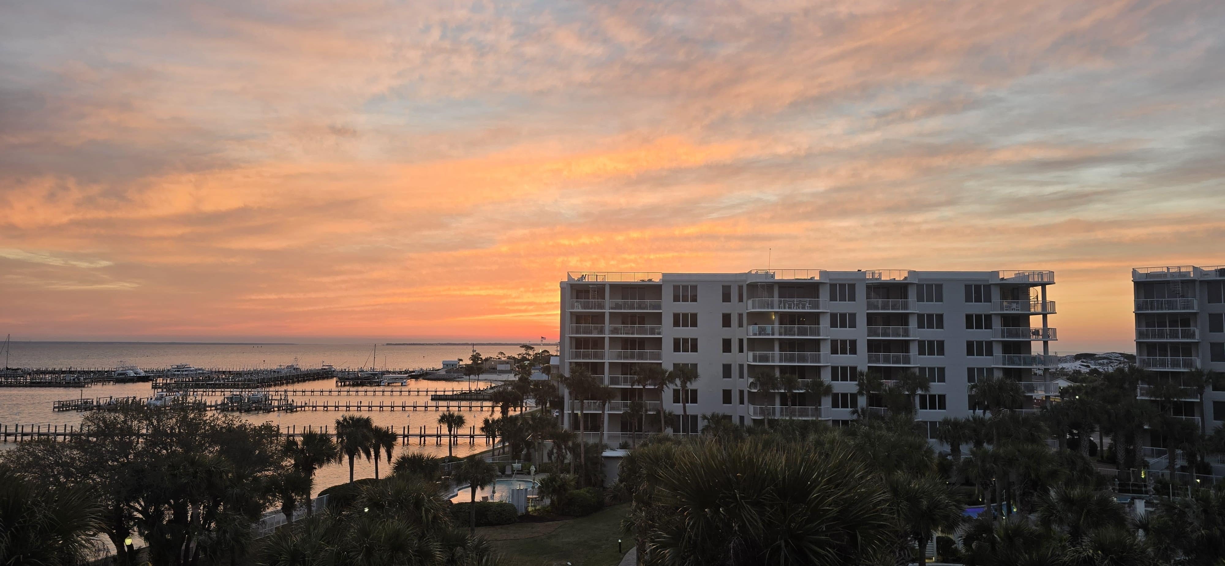 Sunset from the balcony
