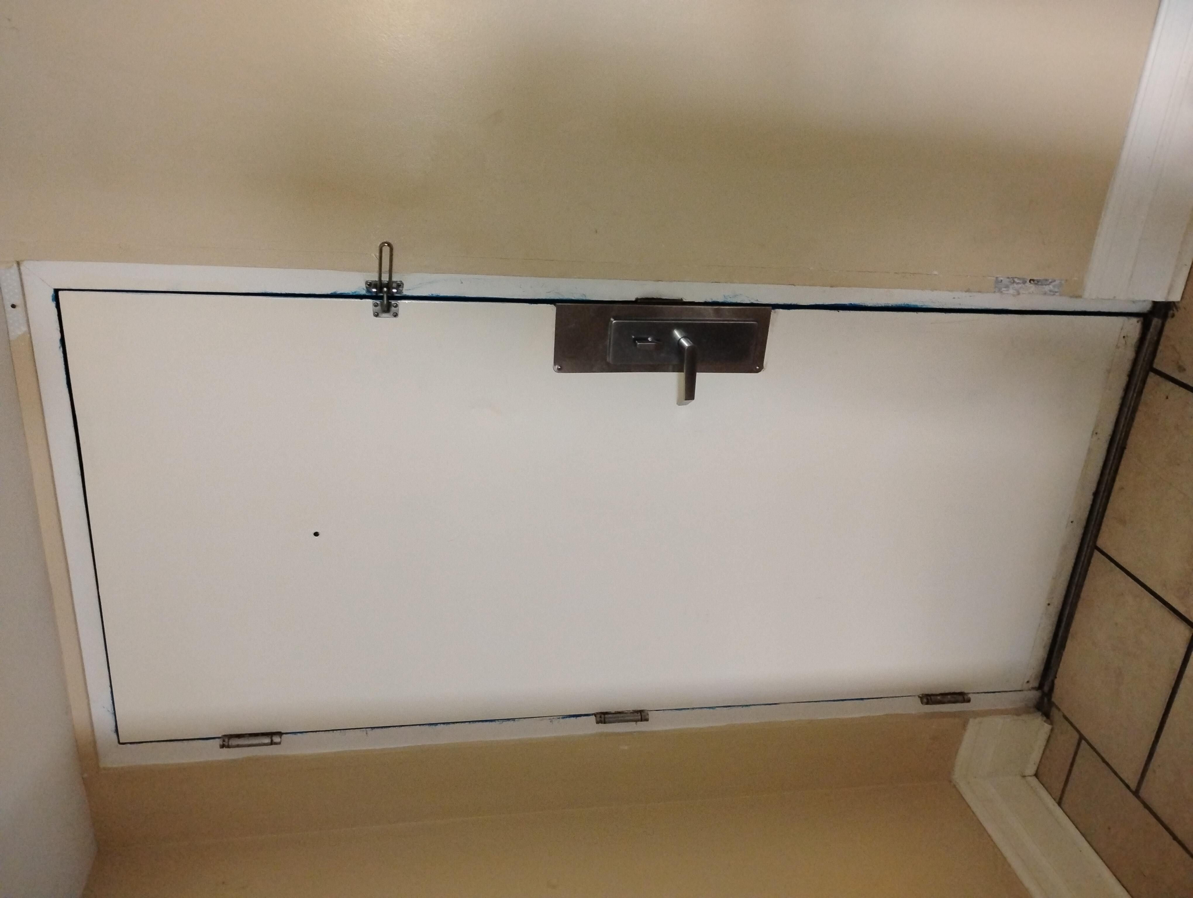Mold and broken door frame
