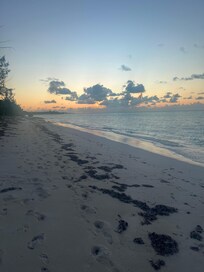 We saw two people On the beach all week