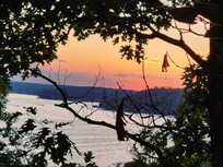 Sunset view from balcony