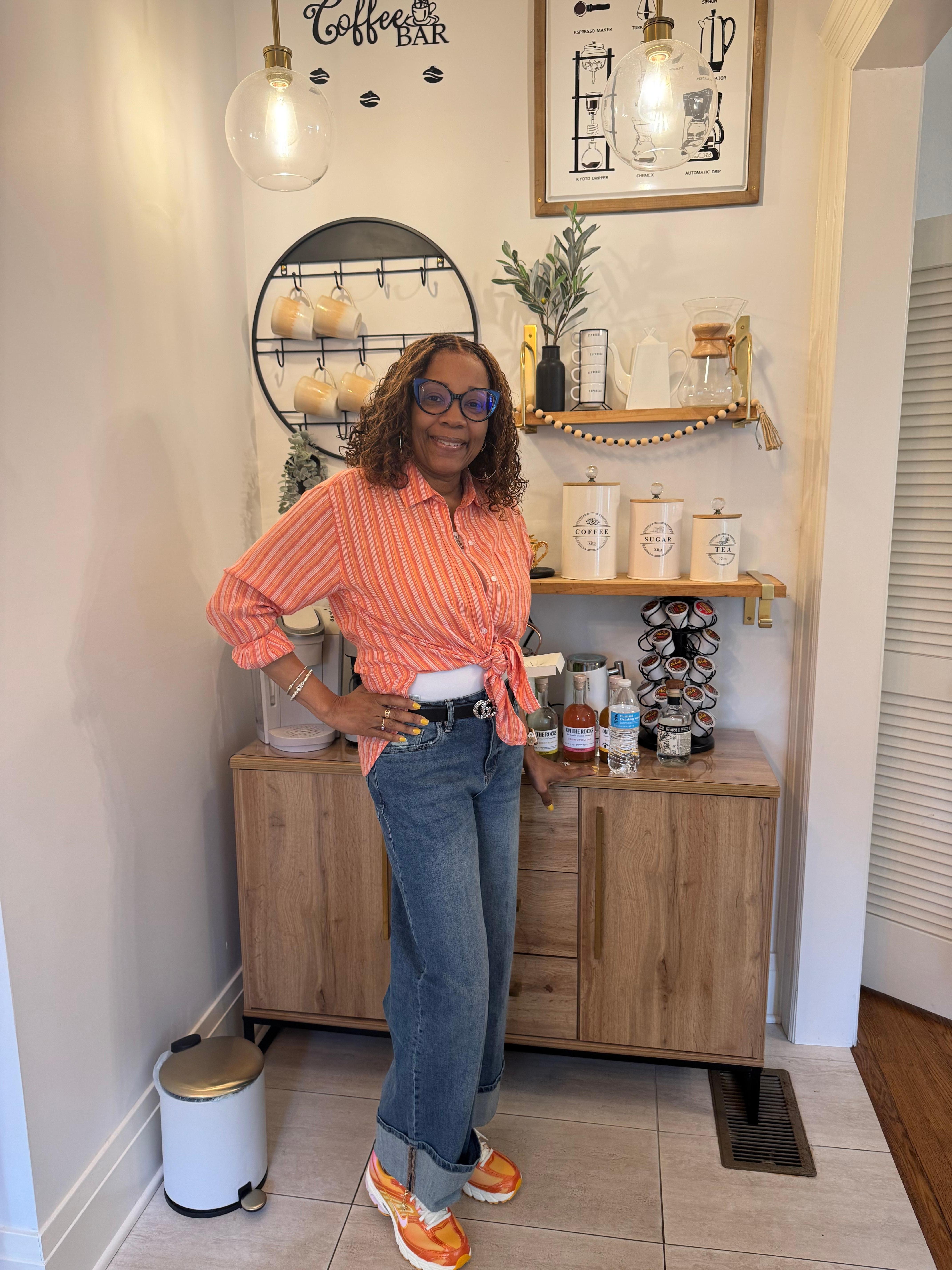 Me infant of the beautiful coffee station