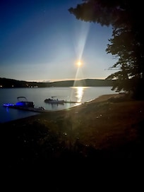 Fool moon right where campfire was at house.