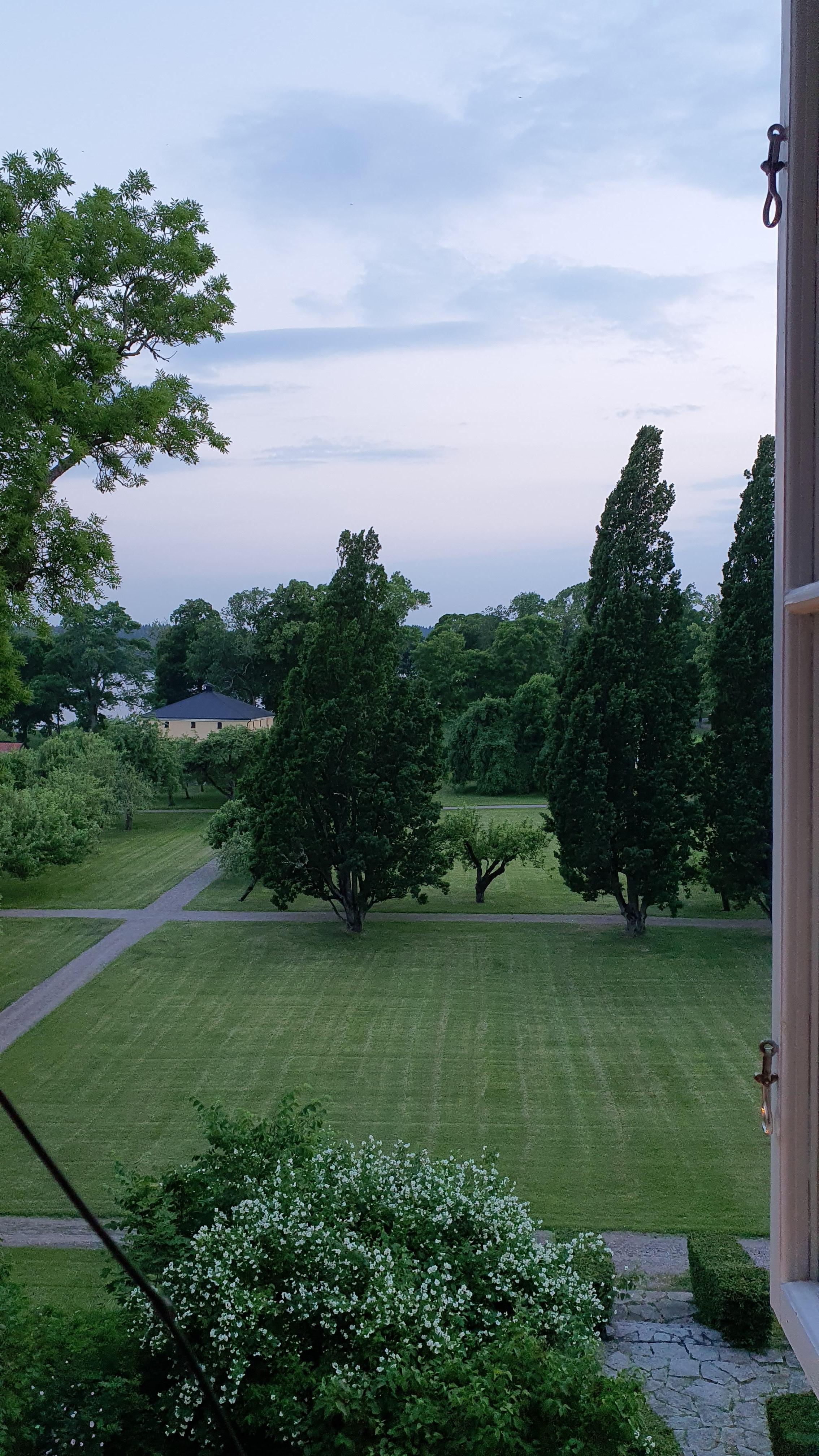 View from the living room in the main building.